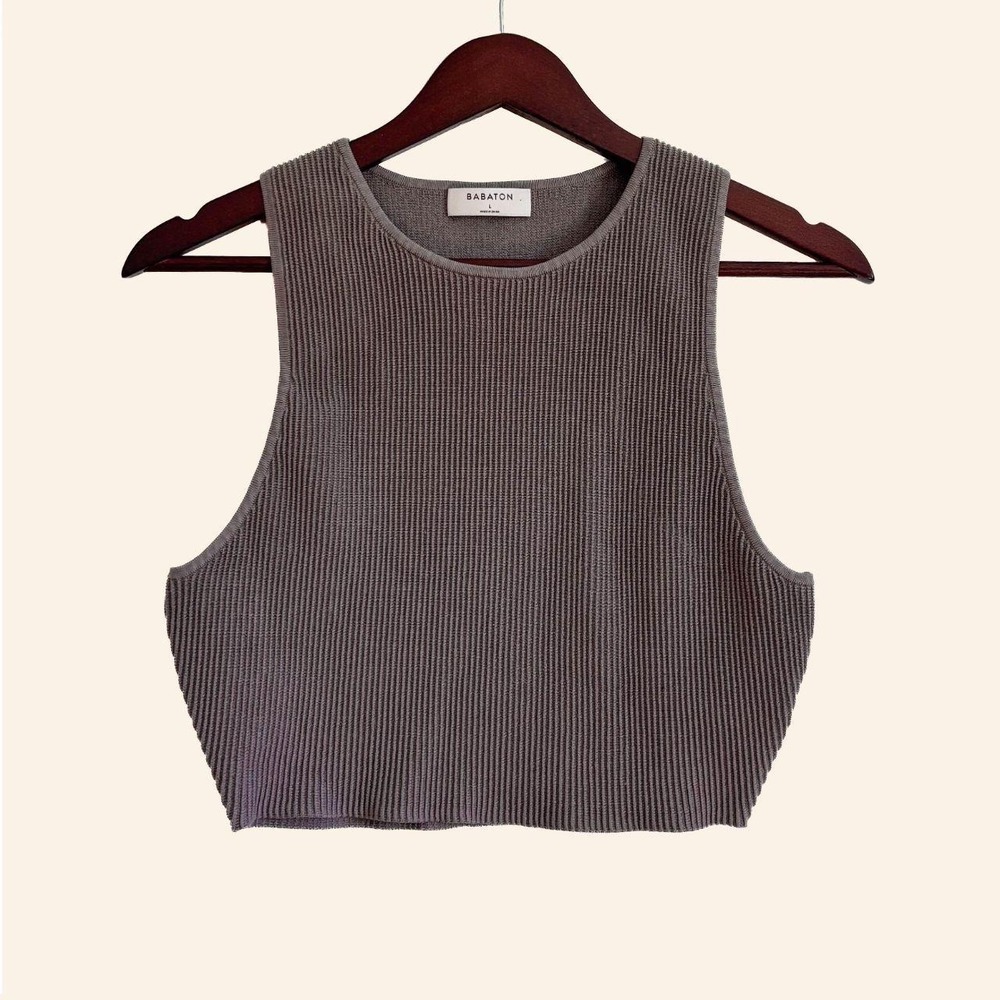 Babaton Sculpt Knit Cropped Tank